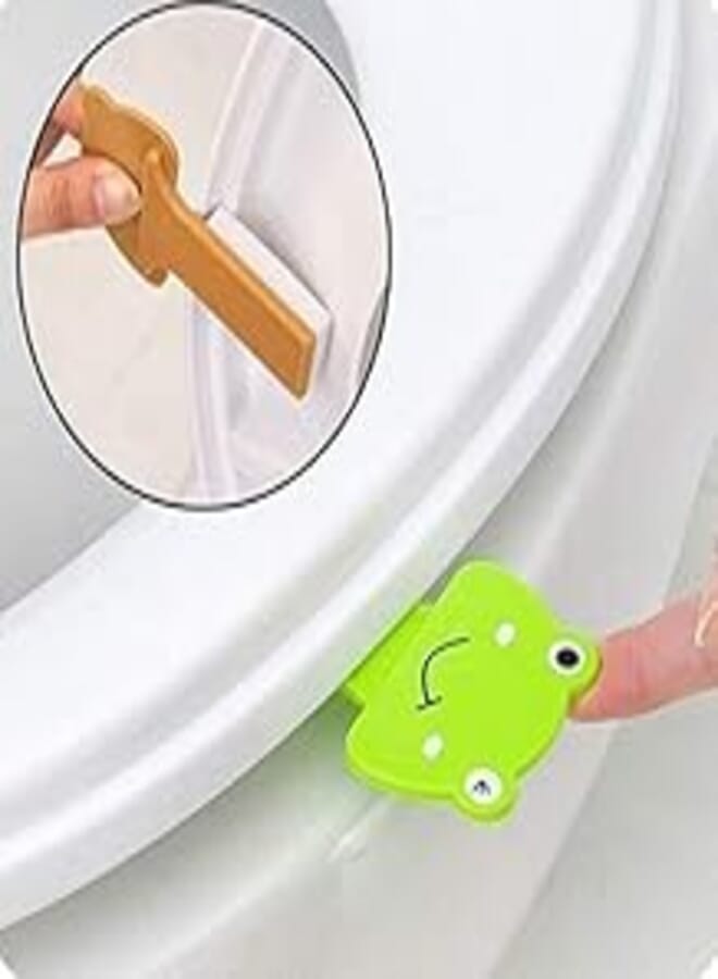 Smart Toilet Lid Lifter (4 Pack) with Self Adhesive Technology for Advanced Protection and Superior Hygiene - Leading Innovation by Wanda.Store