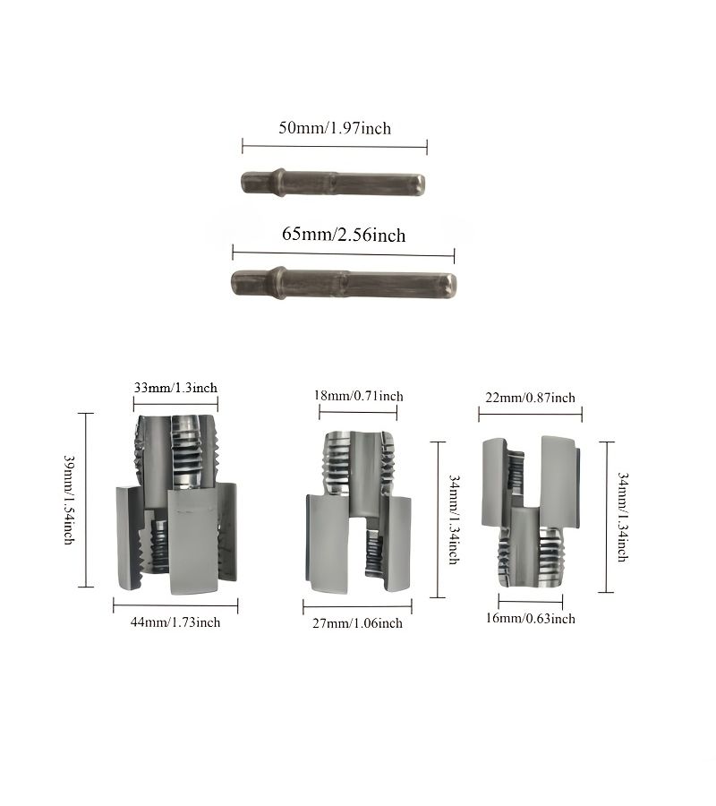 5 Pcs Heavy Duty Commercial Pipe Threading Tool Set For PVC Plastic Pipe Cutting - Image 3