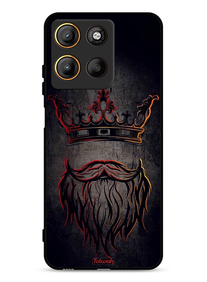 Tolwak Motorola Moto G15 Protective Case Cover King Artwork