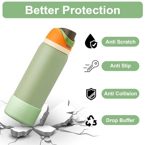 YOUCOX Silicone Boot for Owala Water Bottle 40 oz, Anti-Slip Protective Sleeve for FreeSip/Twist/Flip Stainless Steel Water Bottles, Bottom Cover for Owala Accessories, BPA Free, Dishwasher Safe - Image 3