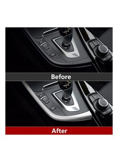 SYOSI SYOSI Car Gear Shift Cover Panel Sticker Decal ABS Trim fit for BMW F30 F31 F34 3GT F32 F33 F36 3 4 Series Car Accessories Silver  - Image 3