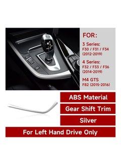 SYOSI SYOSI Car Gear Shift Cover Panel Sticker Decal ABS Trim fit for BMW F30 F31 F34 3GT F32 F33 F36 3 4 Series Car Accessories Silver  - Image 2