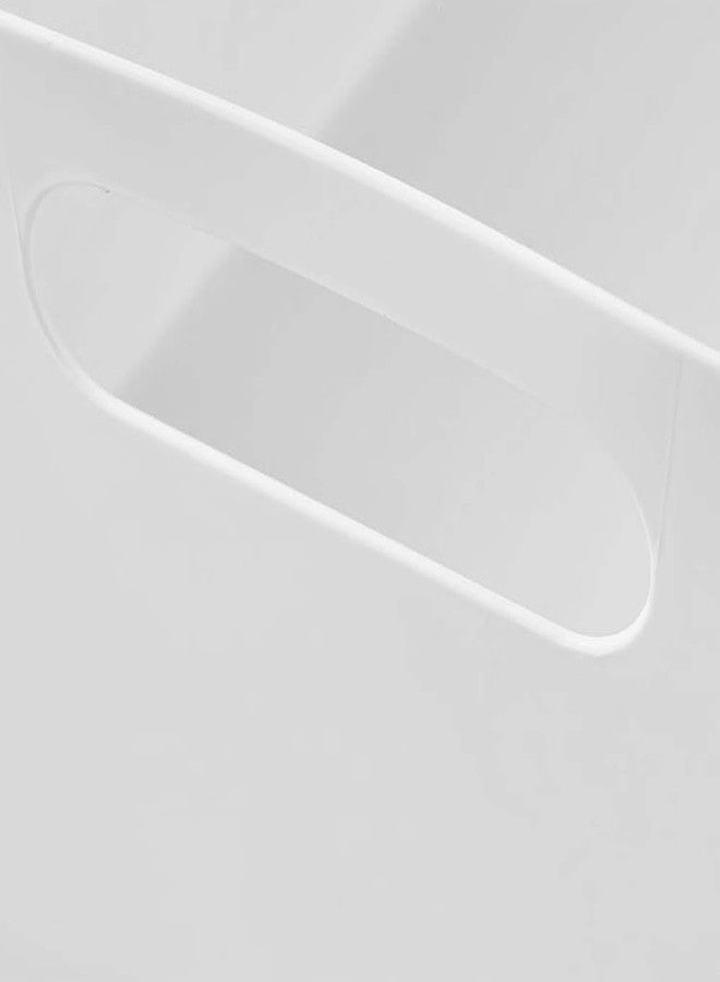 Radiant Storage Box and Organiser | Storage Organiser | Organizer Storage Box for Home & Kitchen | Durable Storage Basket & Plastic Basket for Storage (White, Pack of 2) - Image 4