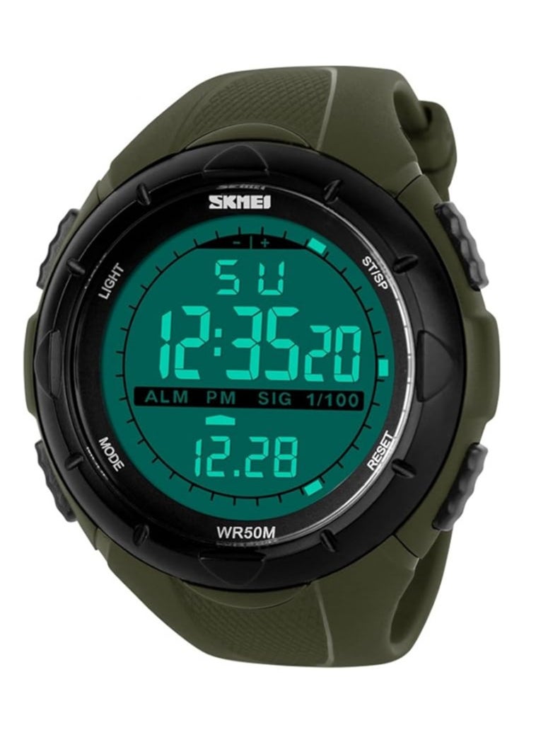 SKMEI - Skmei 1025 Green Waterproof Digital Multifunction Sports Watch - Image 1
