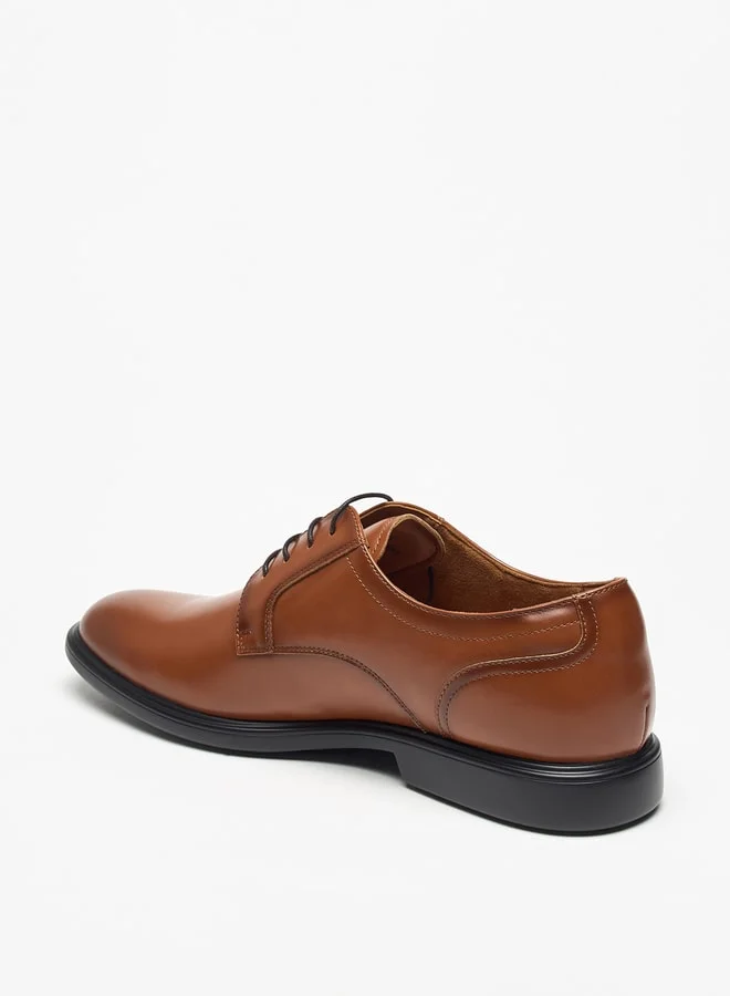 لو كونفورت Men Solid Derby Shoes with Lace-Up Closure