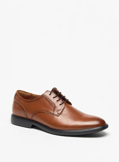 Le Confort Men Solid Derby Shoes with Lace-Up Closure