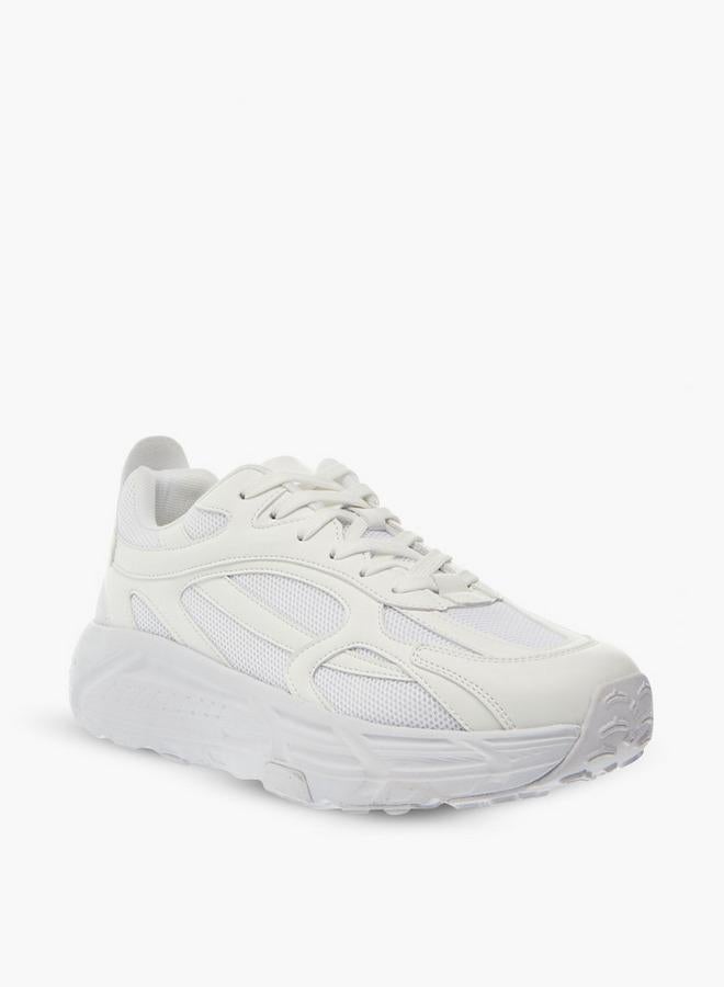 LBL by Shoexpress Men Panelled Sneakers with Lace-Up Closure - Image 1