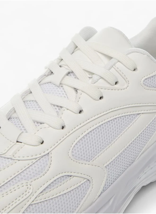 ال بي ال من شو اكسبرس Men Panelled Sneakers with Lace-Up Closure