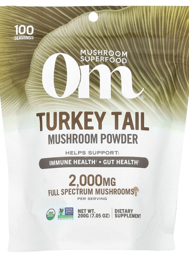 Om Mushrooms Turkey Tail Mushroom Powder 7.05 oz (200 g)