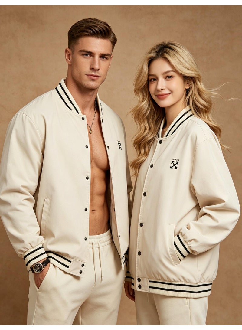 أوف-وايت OFF-WHITE baseball uniform jacket for men and women - Image 1