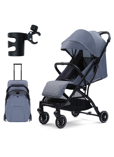Portable Single Strollers Luxury Sit-on And Lie Down Baby Pram With Free Cup Holder