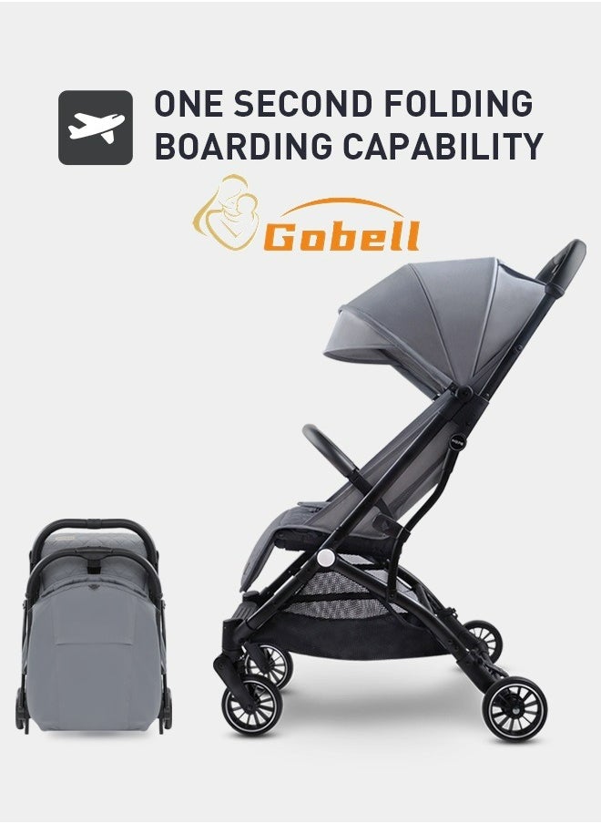 Portable Single Strollers Luxury Sit-on And Lie Down Baby Pram With Free Cup Holder