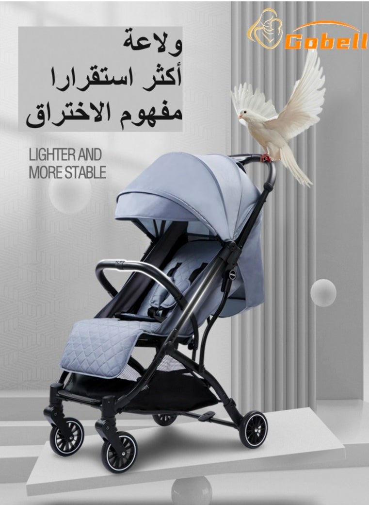 Portable Single Strollers Luxury Sit-on And Lie Down Baby Pram With Free Cup Holder