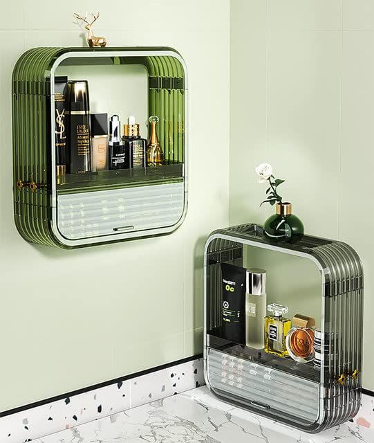 Jolfay Jolfay Bathroom Storage Rack Wall Mounted Non Perforated Bathroom Wall Mounted Washing Table Cosmetics Storage Waterproof  - Image 1