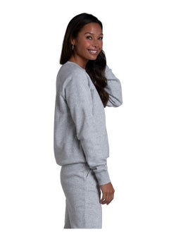 FRUIT OF THE LOOM Women'S Crafted Comfort Sweatshirts Pants & Triblend Tees Grey Heather  - Image 2