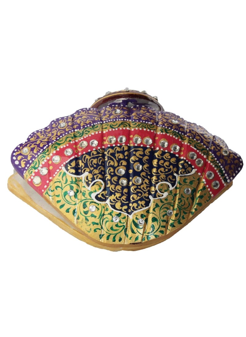 Dekor World Dekor World Painted Marble Sheel with Watch  - Image 2