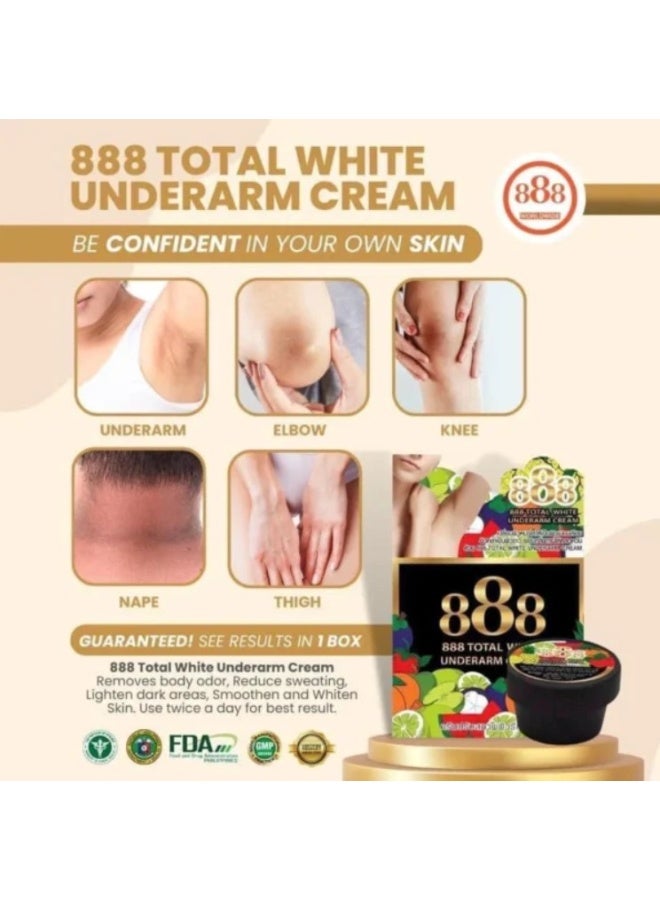 888 توتال وايت كريم تفتيح الإبط 888 توتال وايت 35 جرام مع أربوتين ونياسيناميد - Image 5