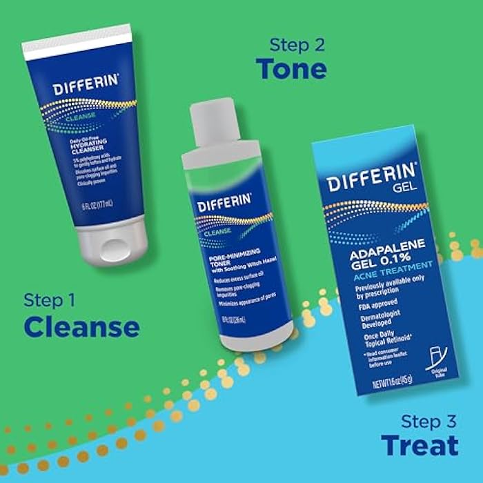 Differin Witch Hazel Toner for Face, Pore-Minimizing Skin Toner by the makers of Differin Gel, Gentle Skin Care for Acne Prone Sensitive Skin, 8 oz (Packaging May Vary) - Image 4