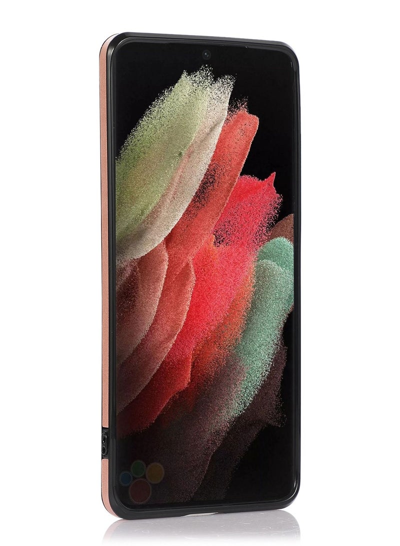 Suteni Crossbody Strap Back Cover Card Slots Leather Phone Case for Samsung - Image 2