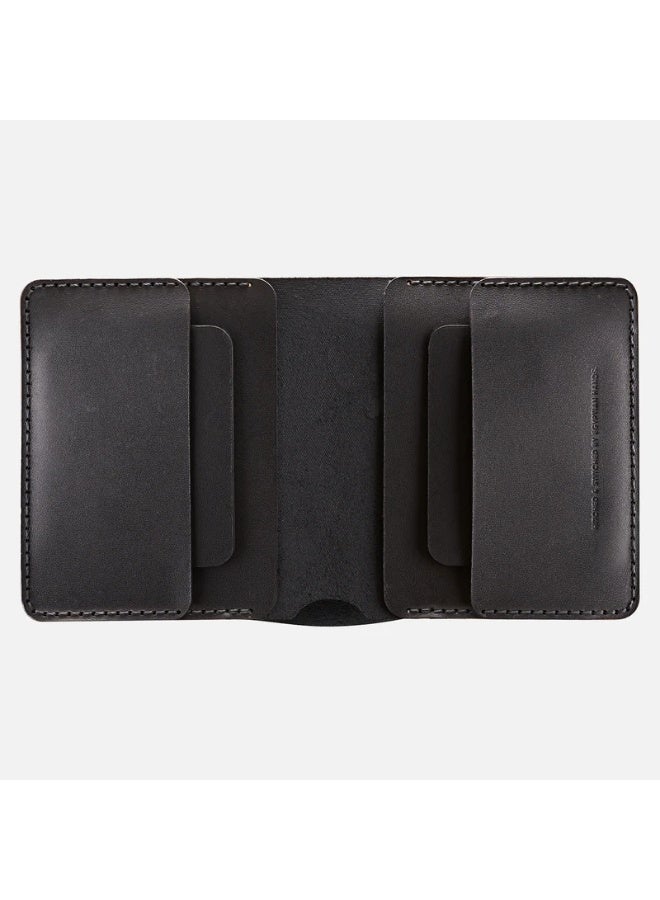 Hitch Bifold Wallet (Upgraded) - Handmade Natural Genuine Leather - Black - Image 2
