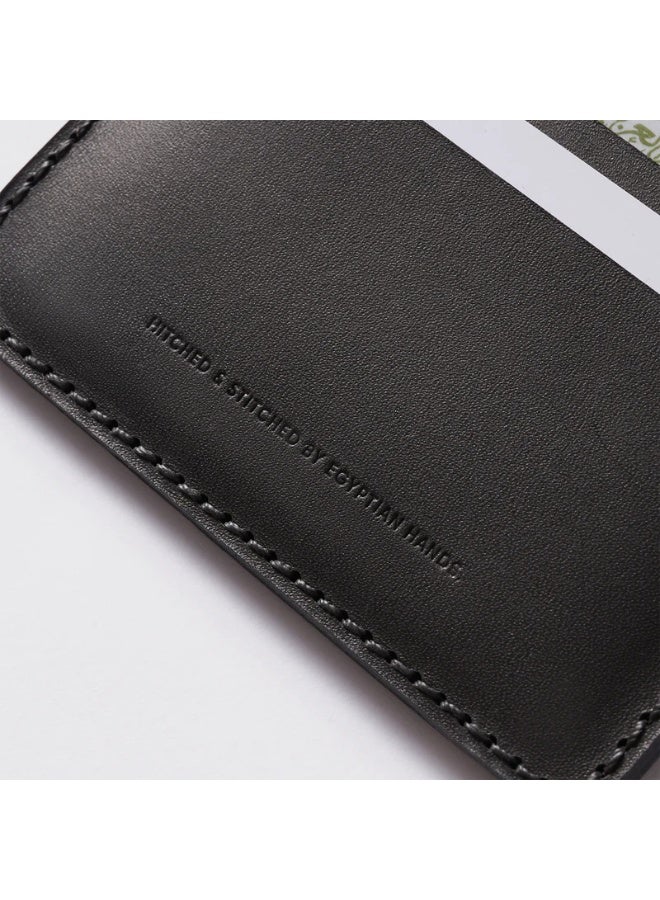 Hitch Bifold Wallet (Upgraded) - Handmade Natural Genuine Leather - Black - Image 5