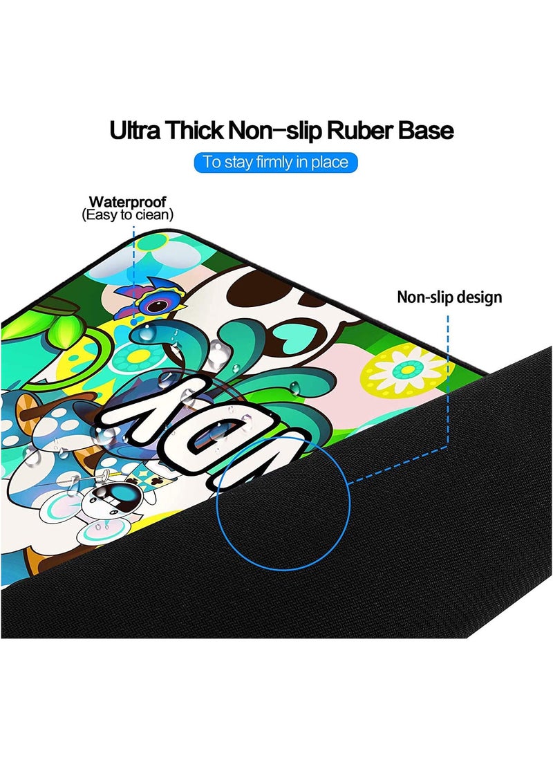 Generic - CANDY RGB Extended Large Gaming Mouse Pad, Non-Slip,Water-Resistant,Rubber Cloth Computer Game Mouse & Keyboard Mat – (80 * 30cm) - Image 1