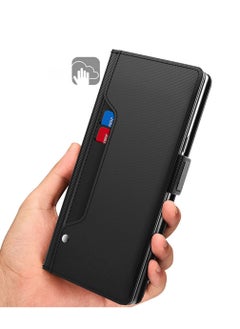 CoomBe PU Leather Protection Cover Wallet For Motorola Edge 50 Pro Black  - Image 4