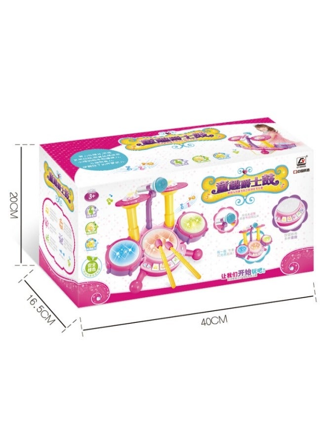 Kids Jazz Drum Toy Drum Kit Baby Toy Drum Percussion Instrument - Image 2