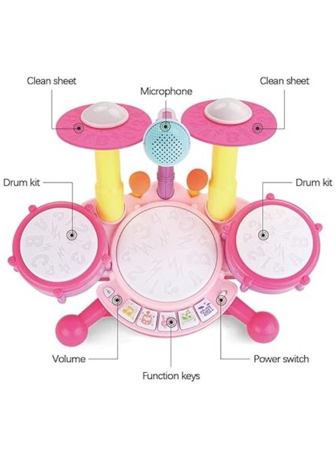 Kids Jazz Drum Toy Drum Kit Baby Toy Drum Percussion Instrument - Image 3