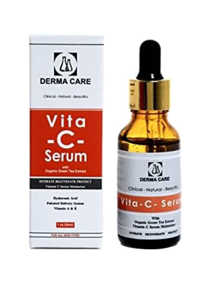 DERMA CARE Derma Care Vita C Serum Anti Aging With Organic Green Tea Extract And Hyaluronic Acid & Vitamin A&E 30 Ml  - Image 1