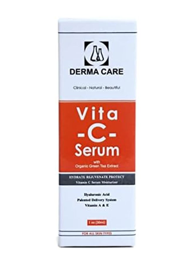 DERMA CARE Derma Care Vita C Serum Anti Aging With Organic Green Tea Extract And Hyaluronic Acid & Vitamin A&E 30 Ml  - Image 3