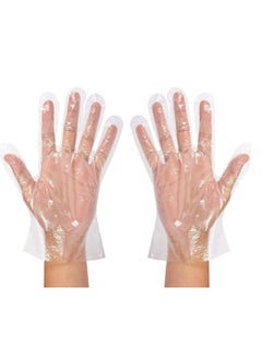 Disposable Transparent Plastic Anti-Virus Protection BBQ Gloves for Home and Bathroom, Sanitary Kitchen Cleaning Gloves-85 (100pcs)