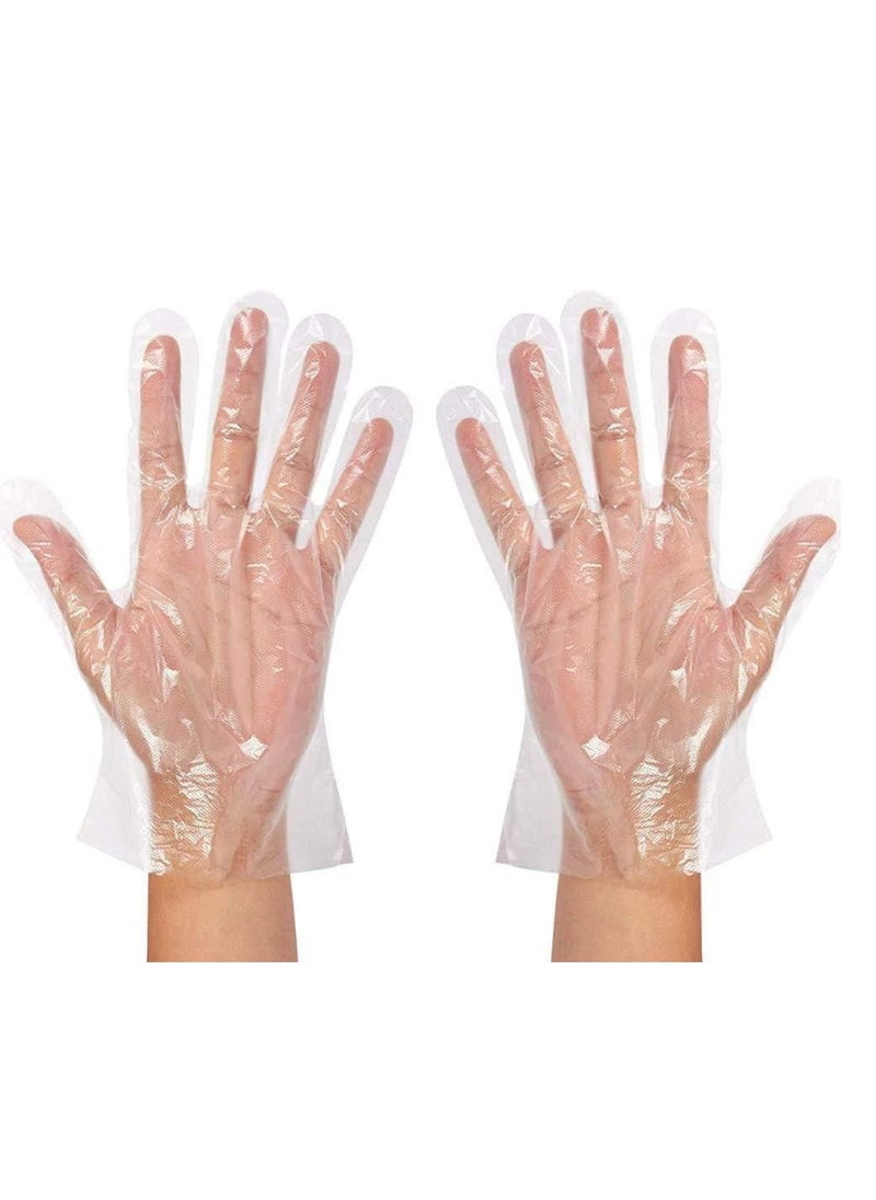 Generic - Disposable Transparent Plastic Anti-Virus Protection BBQ Gloves for Home and Bathroom, Sanitary Kitchen Cleaning Gloves-85 (100pcs) - Image 1