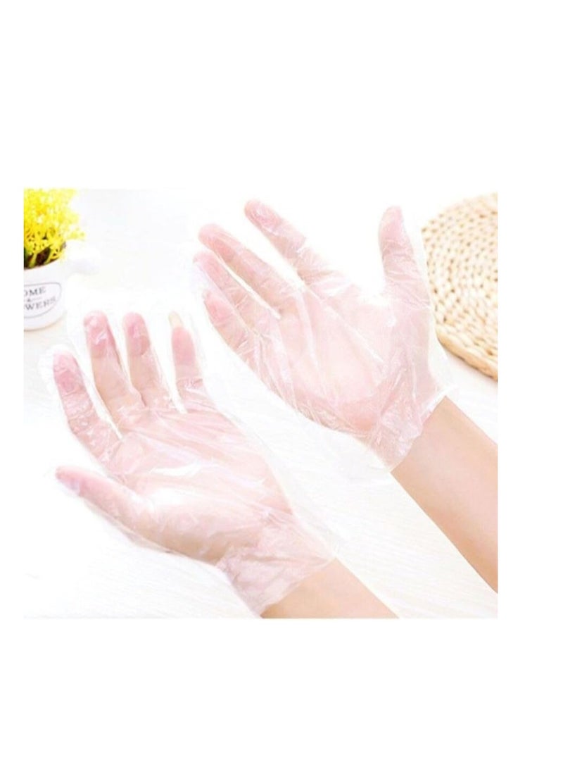 Generic - Disposable Transparent Plastic Anti-Virus Protection BBQ Gloves for Home and Bathroom, Sanitary Kitchen Cleaning Gloves-85 (100pcs) - Image 1