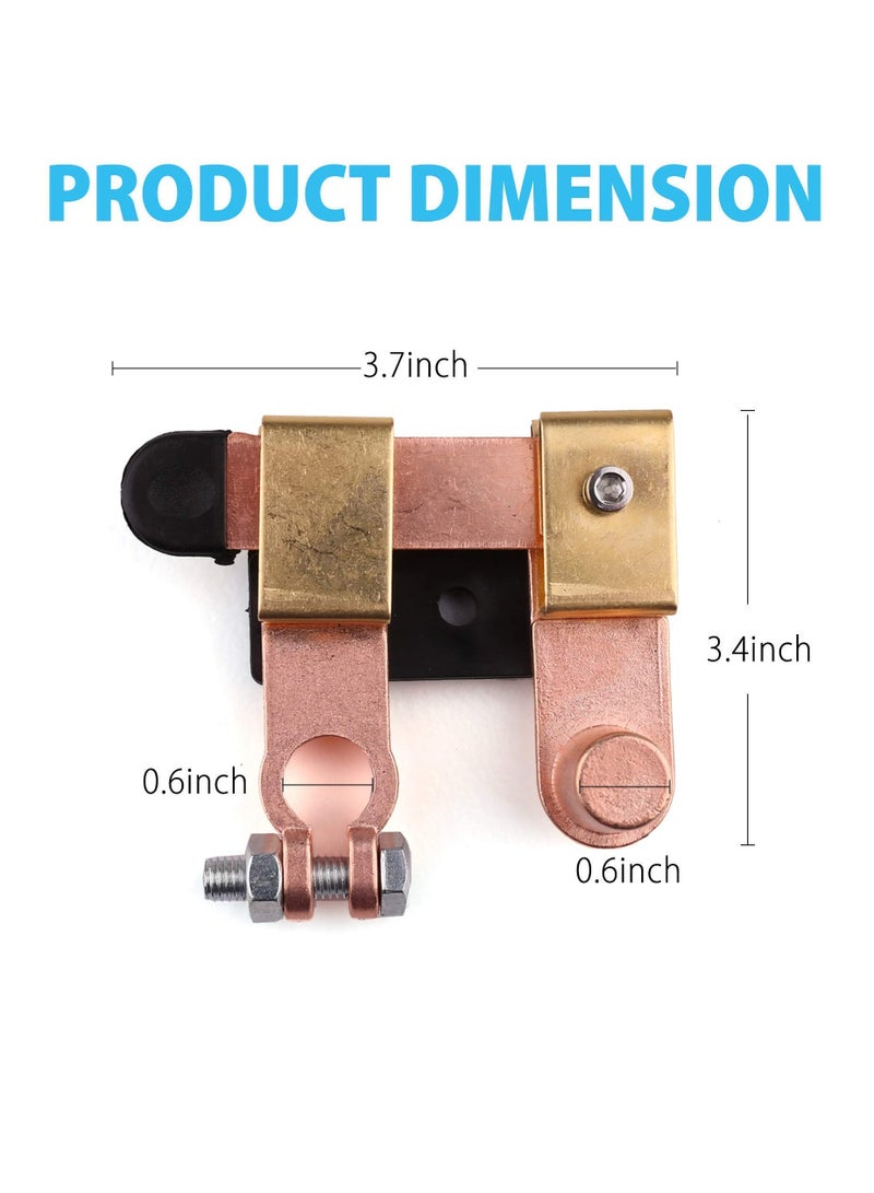 Dual Pack Battery Disconnect Switch for Cars RVs Boats and Trucks 12V 24V Knife Blade Design Horizontal Vertical Use - Image 4