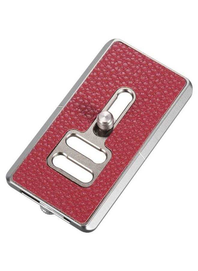 NIBEMINENT Universal Quick Release Plate With Removable Camera Strap Loop 70 x 38millimeter Red/Silver 