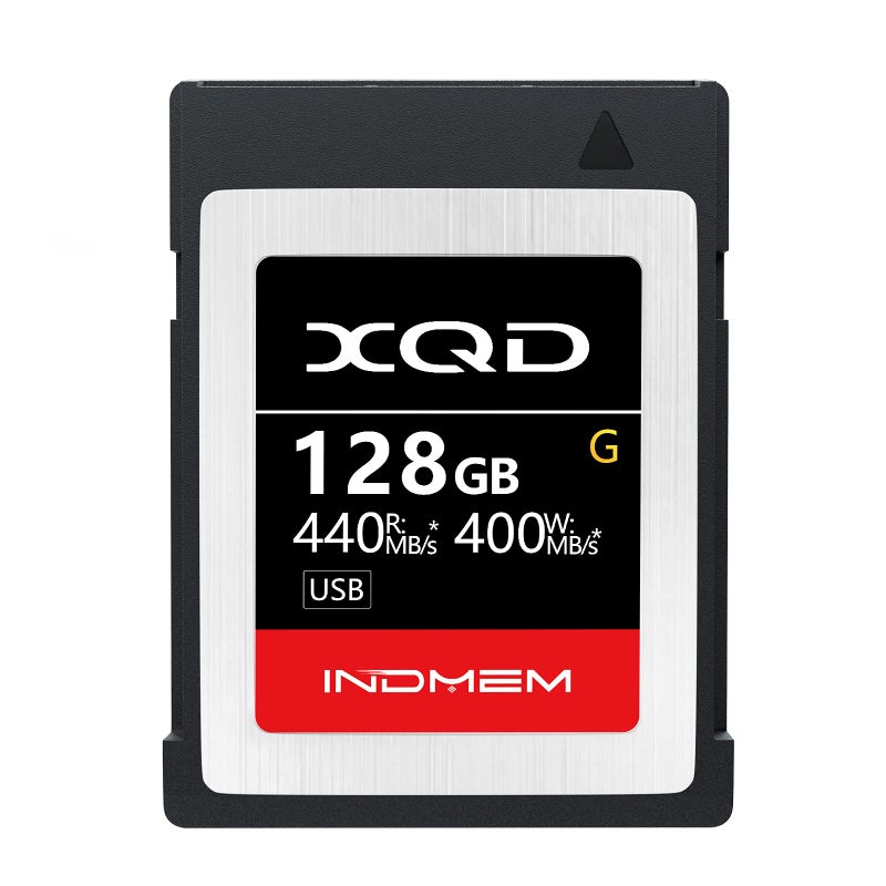 INDMEM XQD 128GB Memory Cards, 5X Tough MLC XQD Flash Memory Cards High Speed G Series| Max Read 440MB/s, Max Write 400MB/s - Image 1