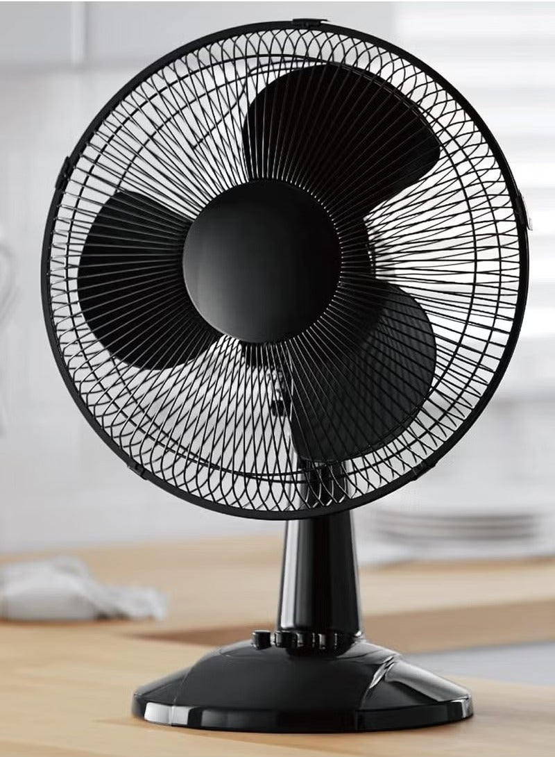 دينكس مروحة طاولة كهربائية 3 ريش بقوة 45 واط مزودة ب 3 سرعات ,مروحة مكتب كهربائية 12 بوصة - Image 1