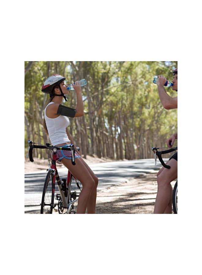 Green Tiger Lightweight Running Phone Armband, Unisex Universal Cell Phone Holder for iPhone 15/14/13/12/11 Pro Max, Breathable & Comfortable for Cycling, Running, Outdoor Sports (L, Black) - Image 2