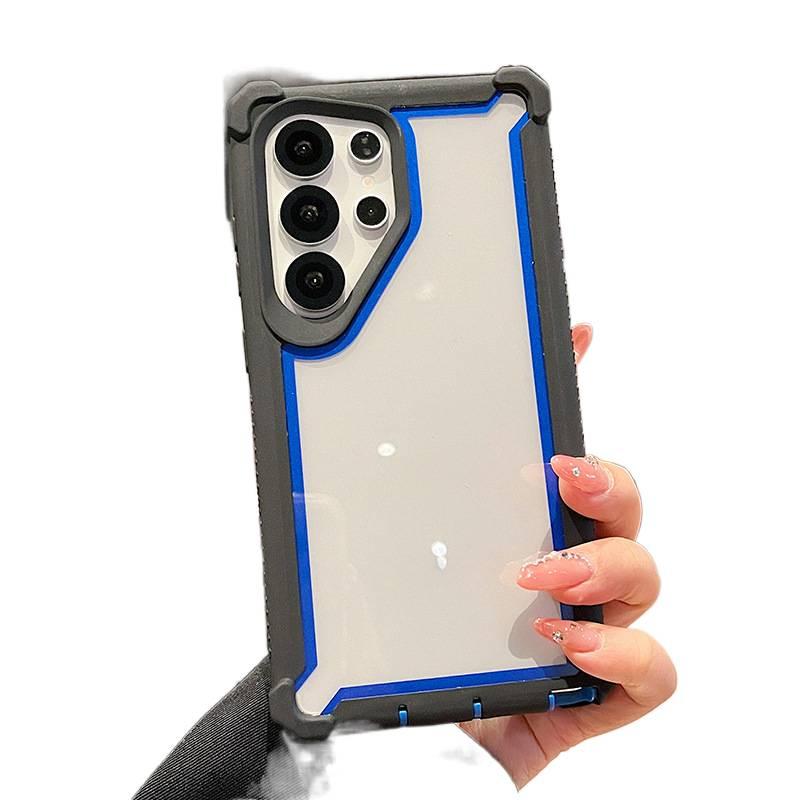 Protective Case | Drop Protection | Shockproof Cover for Samsung Galaxy S24 Ultra | Gray TPU+PC | Shockproof - Image 5