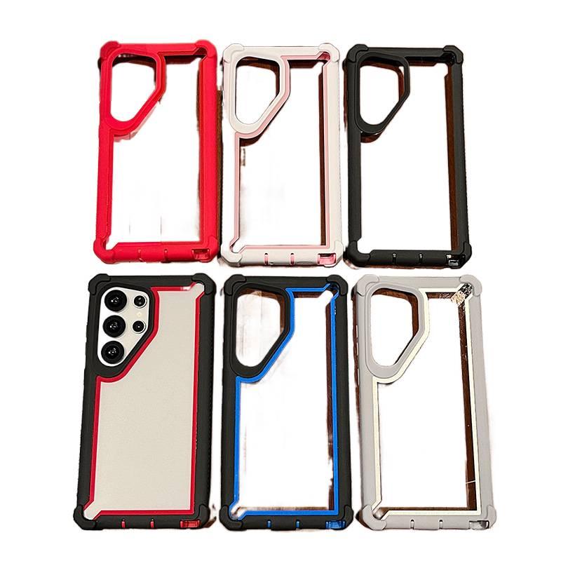 Protective Case | Drop Protection | Shockproof Cover for Samsung Galaxy S24 Ultra | Gray TPU+PC | Shockproof - Image 3