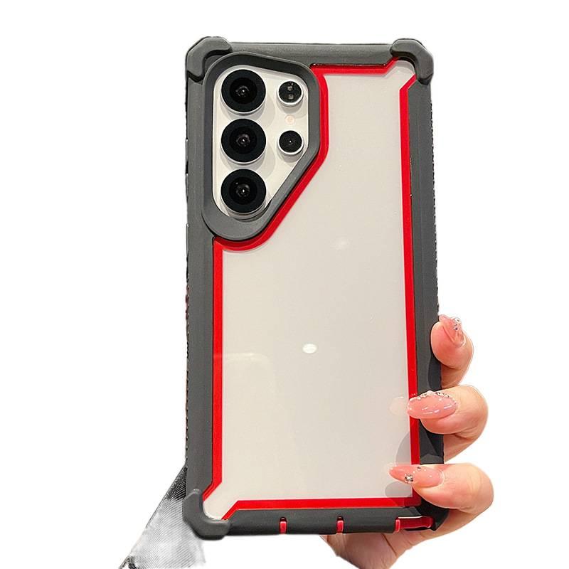 Protective Case | Drop Protection | Shockproof Cover for Samsung Galaxy S24 Ultra | Gray TPU+PC | Shockproof - Image 4