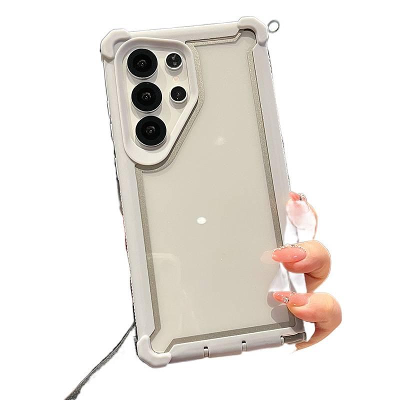 Protective Case | Drop Protection | Shockproof Cover for Samsung Galaxy S24 Ultra | Gray TPU+PC | Shockproof - Image 1