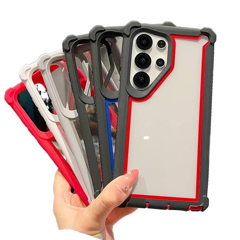 Protective Case | Drop Protection | Shockproof Cover for Samsung Galaxy S24 Ultra | Gray TPU+PC | Shockproof - Image 2