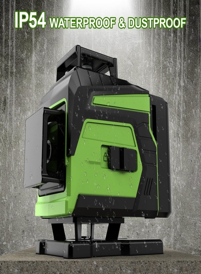 ENRIPRT 16 Line Laser Level 360 Self Leveling,Professional 4x360°4D Green Cross Line laser Level for Construction and Picture Hanging,lazer leveler tool with 2 Batteries,Magnetic Bracket & Remote Controller - Image 5