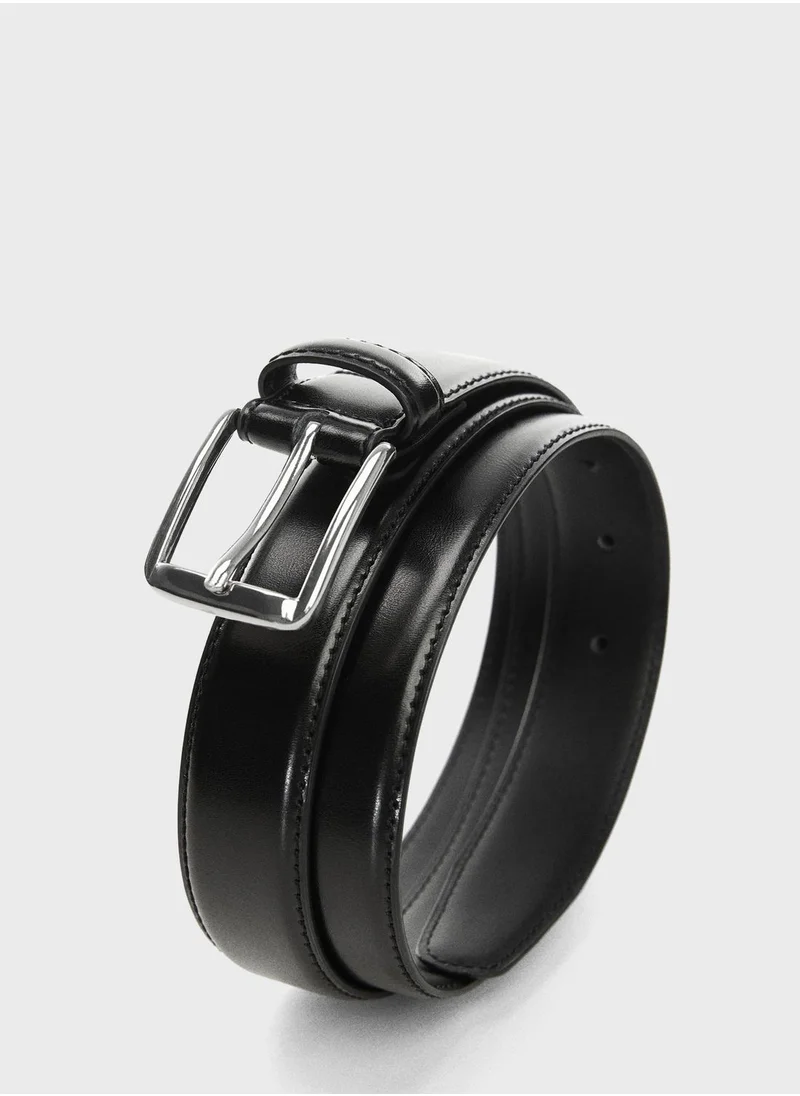 Mango Man Basico Allocated Hole Belt