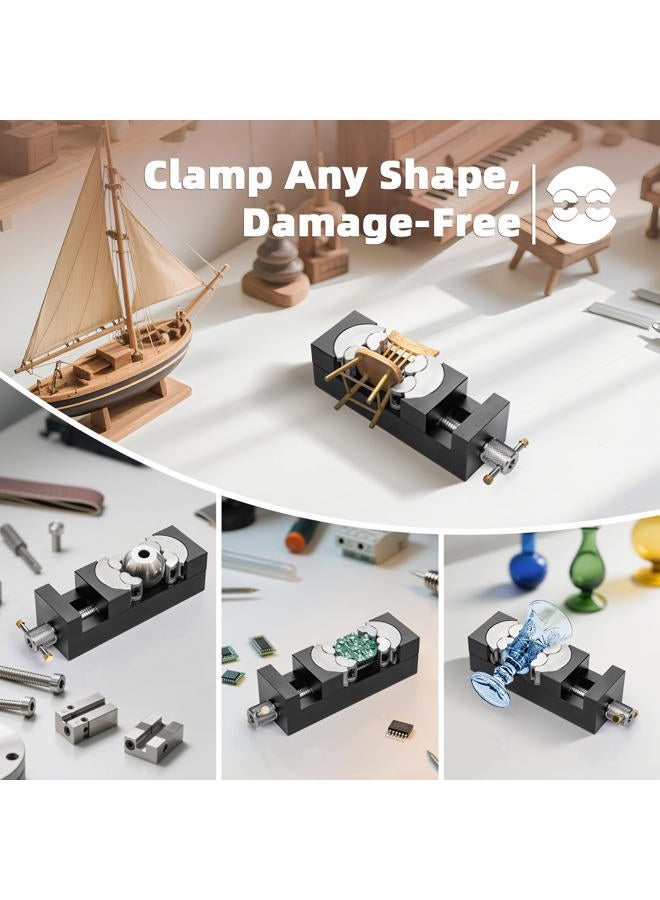 Luvan Vice - Fractal Vice for Any Shape, Drill Press 2.4", Jaw Opening, Six Independent Pieces, Precision Movement, Self-Adjusting - Image 5