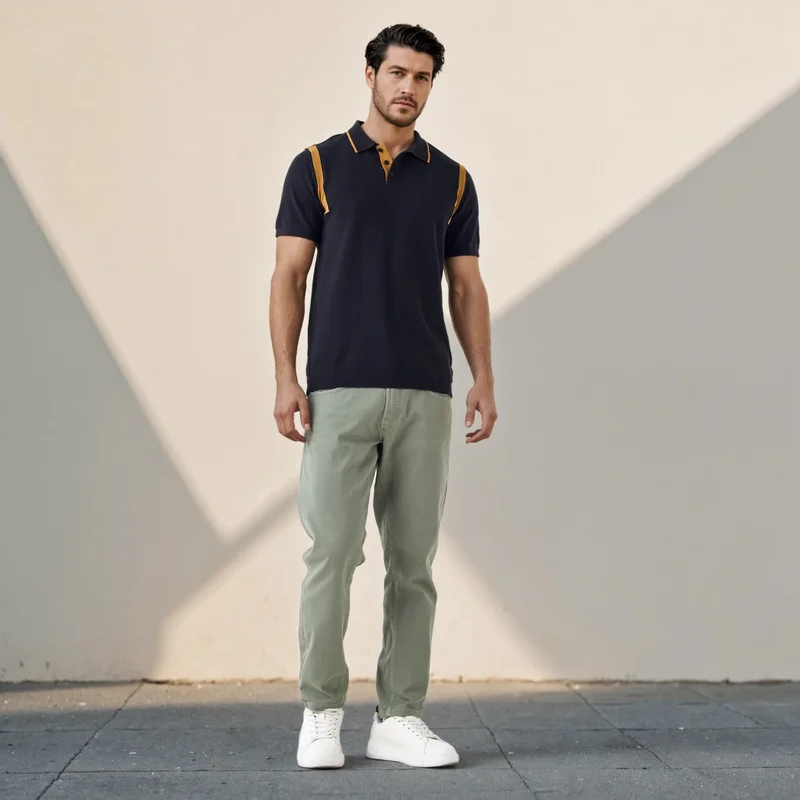 Splash FAV Panelled Polo T-shirt