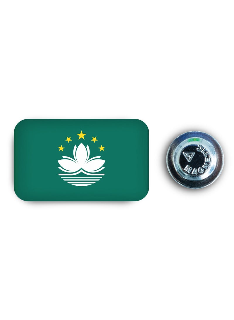 971ميديا - شارة مغناطيسية بتصميم علم ماكاو - Image 1