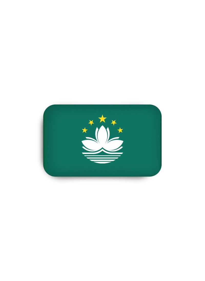 971ميديا - شارة مغناطيسية بتصميم علم ماكاو - Image 1